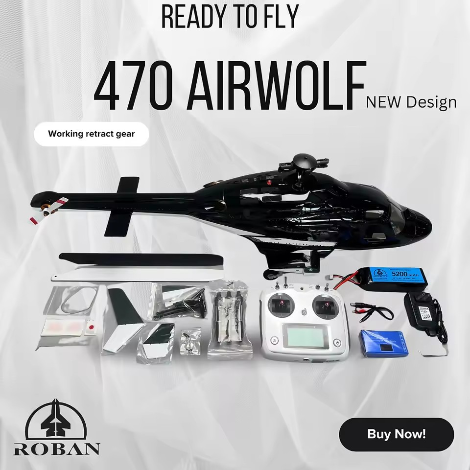 ROBAN 470 Size Airwolf Helicop - Rc Helicopter Bag review and price